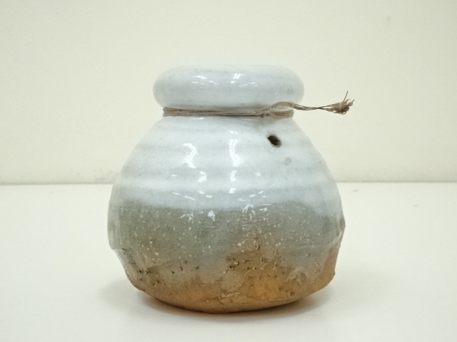 掛花入渋谷泥詩造 萩焼花器　茶道具 道具 ] - 道具 萩焼 北浜山 渋谷泥詩造 掛花入（共箱） | ネット